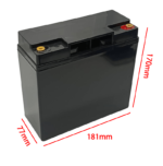12V 17AH Empty box Black size