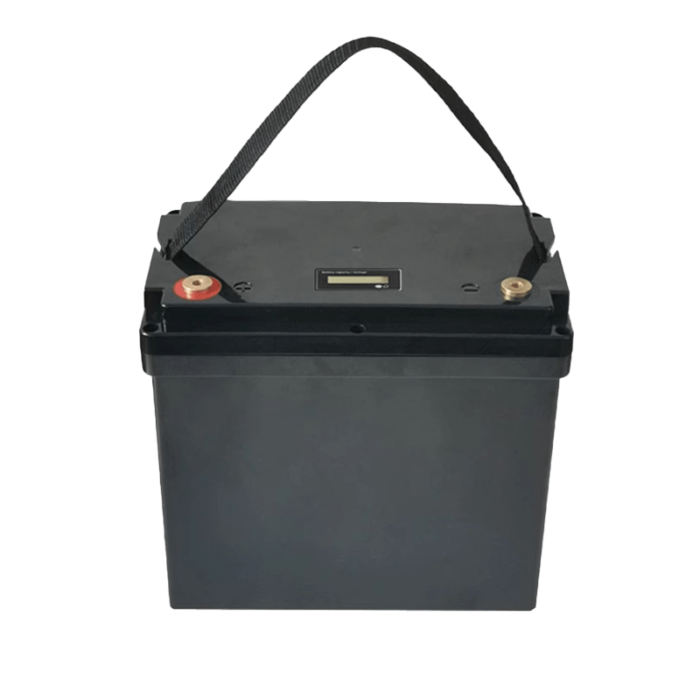 12V 55AH battery box with LCD