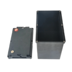 12V 55AH empty battery box open