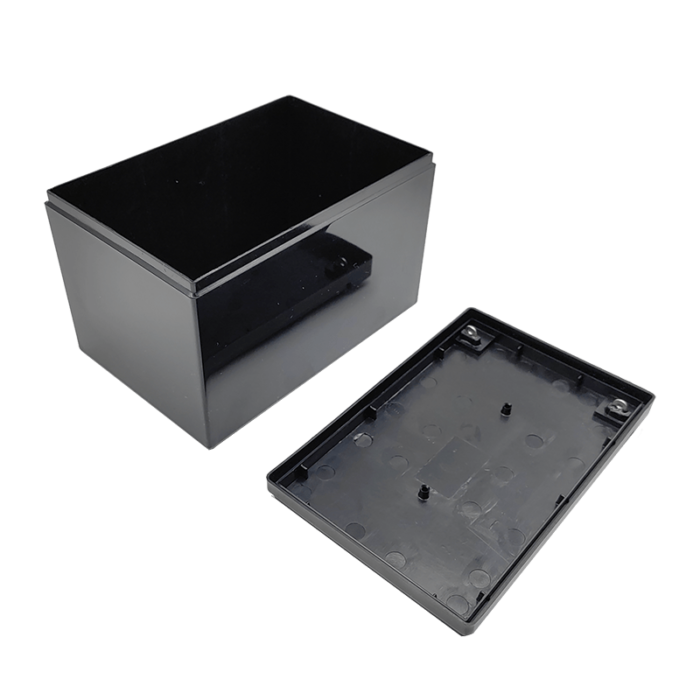 Empty 12V 12AH battery box black cover