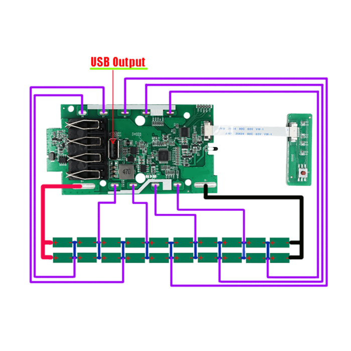 BMS for Greenworks 40V battery box