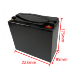 12V 30AH empty battery box size