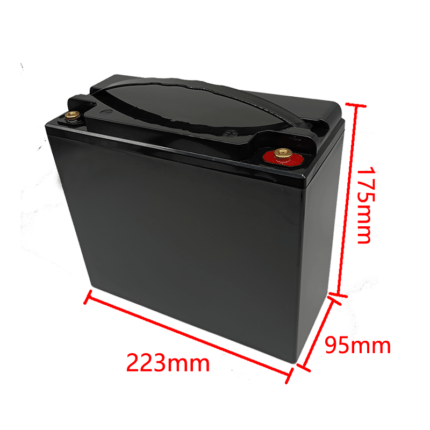 12V 30AH empty battery box size