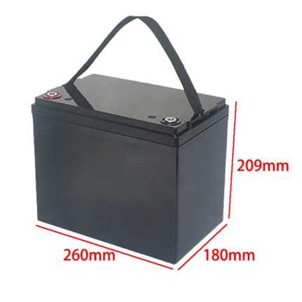 12V 70AH battery box size