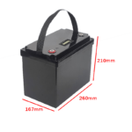 12V 70AH battery box size
