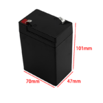 6V 4AH battery box empty black size