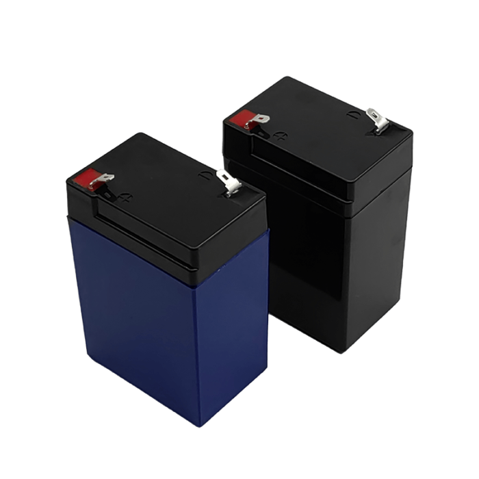 6V 4AH battery box empty blue black