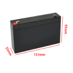 6V 7AH Battery case Lithium battery box empty black size