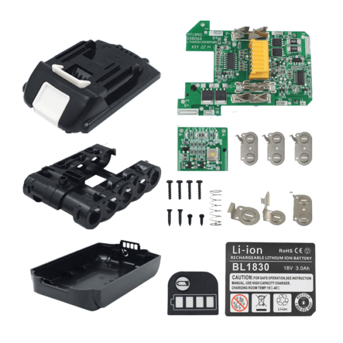 BL1815 Makita battery box 18650 5PCS
