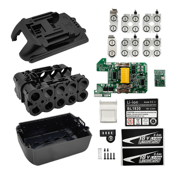 BL1830 10PCS 18650 6.0AH kit