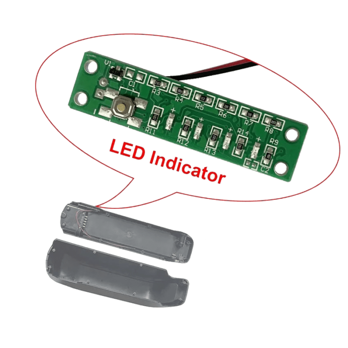 DP series Ebike Battery LED battery power indicator