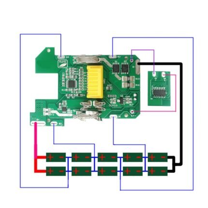 Makita BL1830 Battery BMS for 5S 18650 connection guide