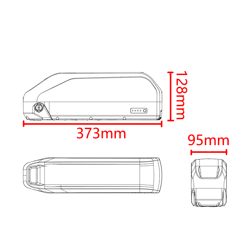 Polly DP6 Ebike battery box size