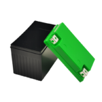 YT4 Battery Box green open
