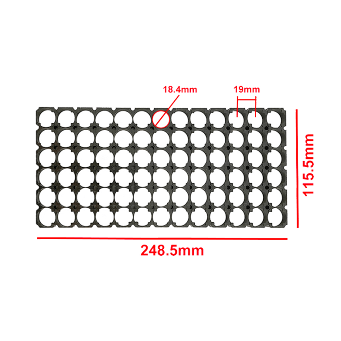 18650 battery holder 13x6 size