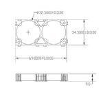 32650 battery holder 2P size
