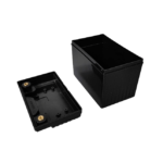 YT4X Empty battery box open for motorcycle starter battery