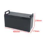 12V 120AH empty battery box size
