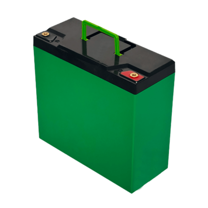 12V 20AH battery box empty with handle green