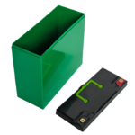 12V 20AH battery box empty with handle green inside