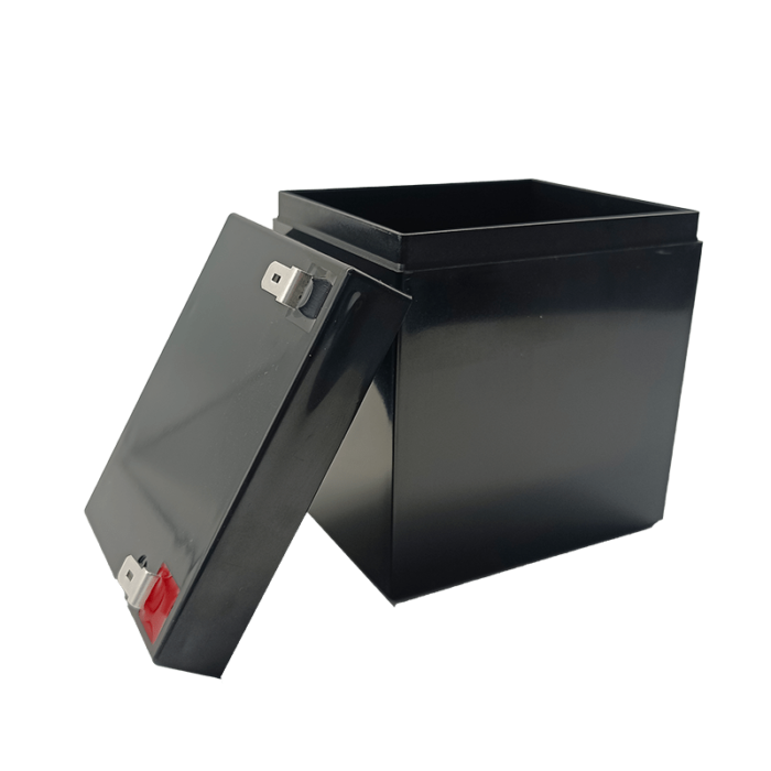 12V 4AH empty Battery Box black