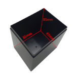 12V 4AH empty Battery Box black color inner size