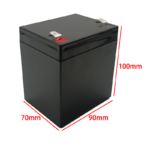 12V 4AH empty Battery Box black color size