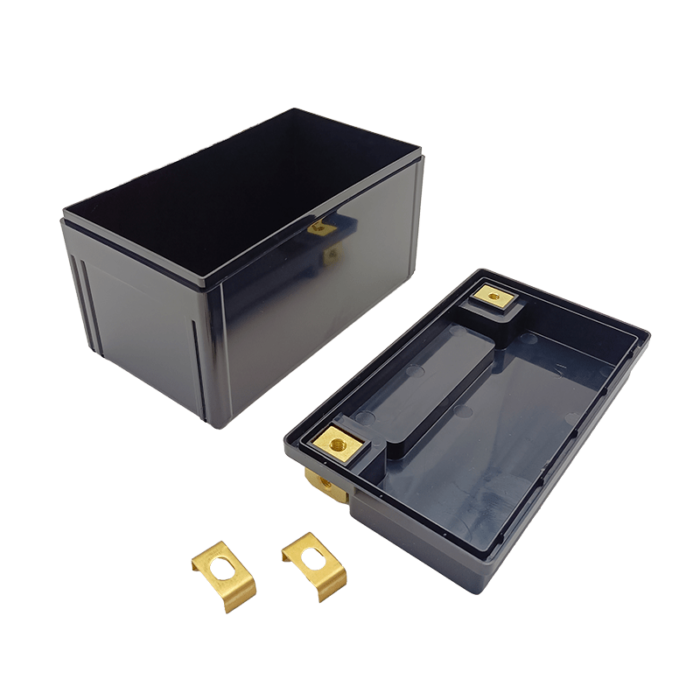 YTX7 empty battery box for motorcycle battery starter copper inside