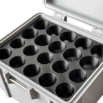 Lithium Battery Cells Storage box gray inner