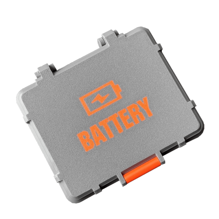 Lithium Battery Cells Storage box gray top