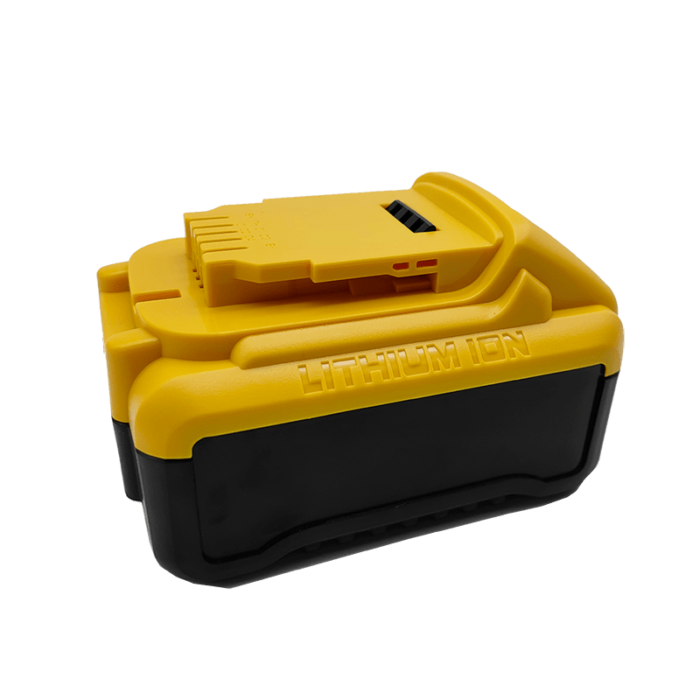 Dewalt battery box 21700 10pcs sideview
