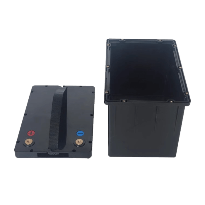 12V 90AH C type screw fixing battery box with handle plastic