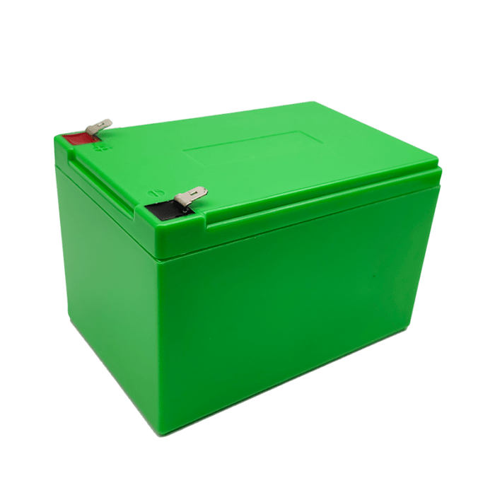 Empty 12V 12AH battery box apple green
