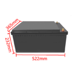 12V 300AH empty battery box size