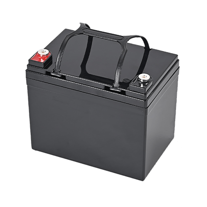 12v 33ah empty battery box black copper terminal