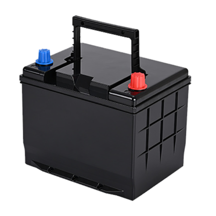 55D23 empty box for automobile starter black